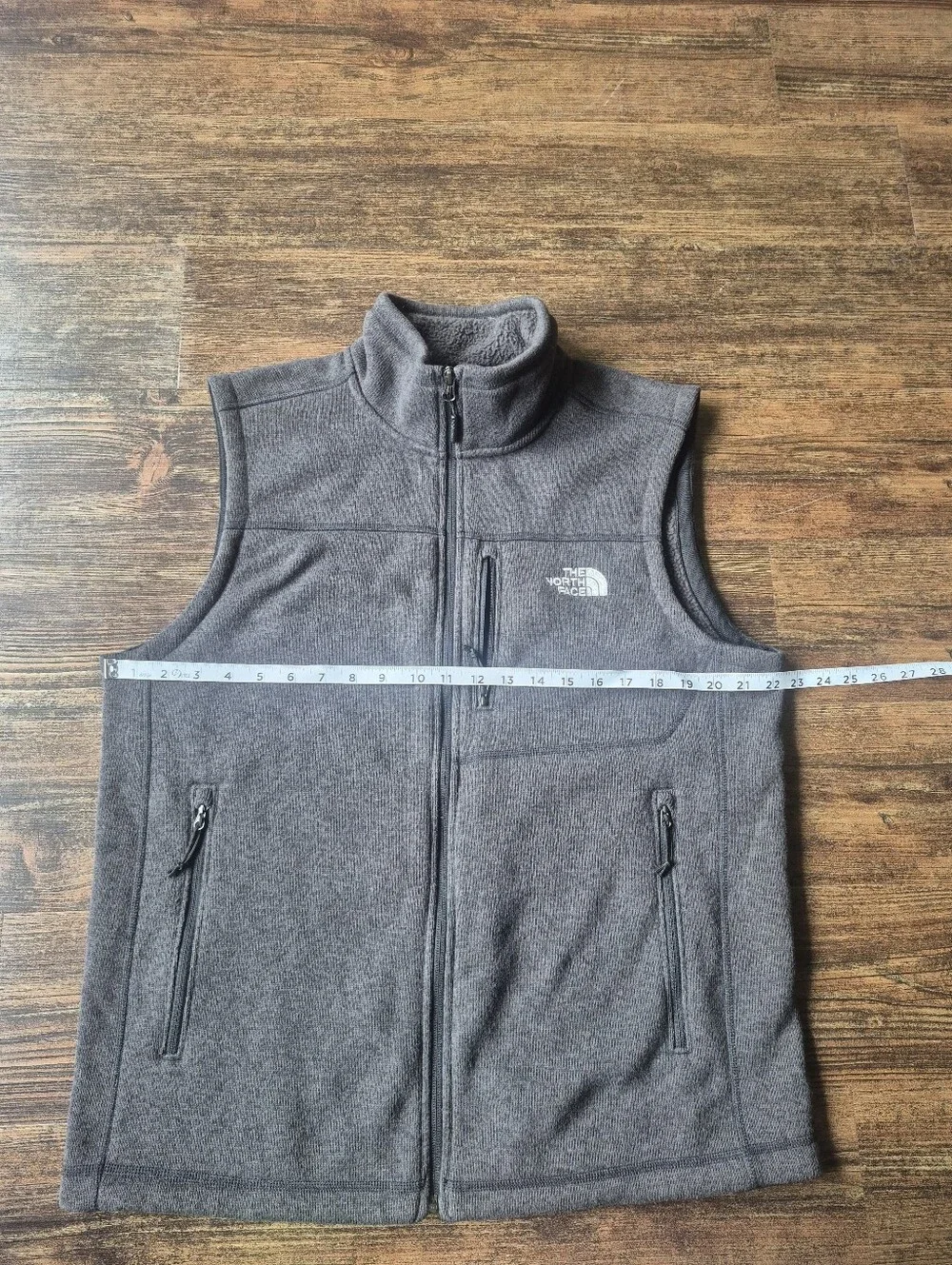 The North Face Mens Gray Fleece Vest Size Large
